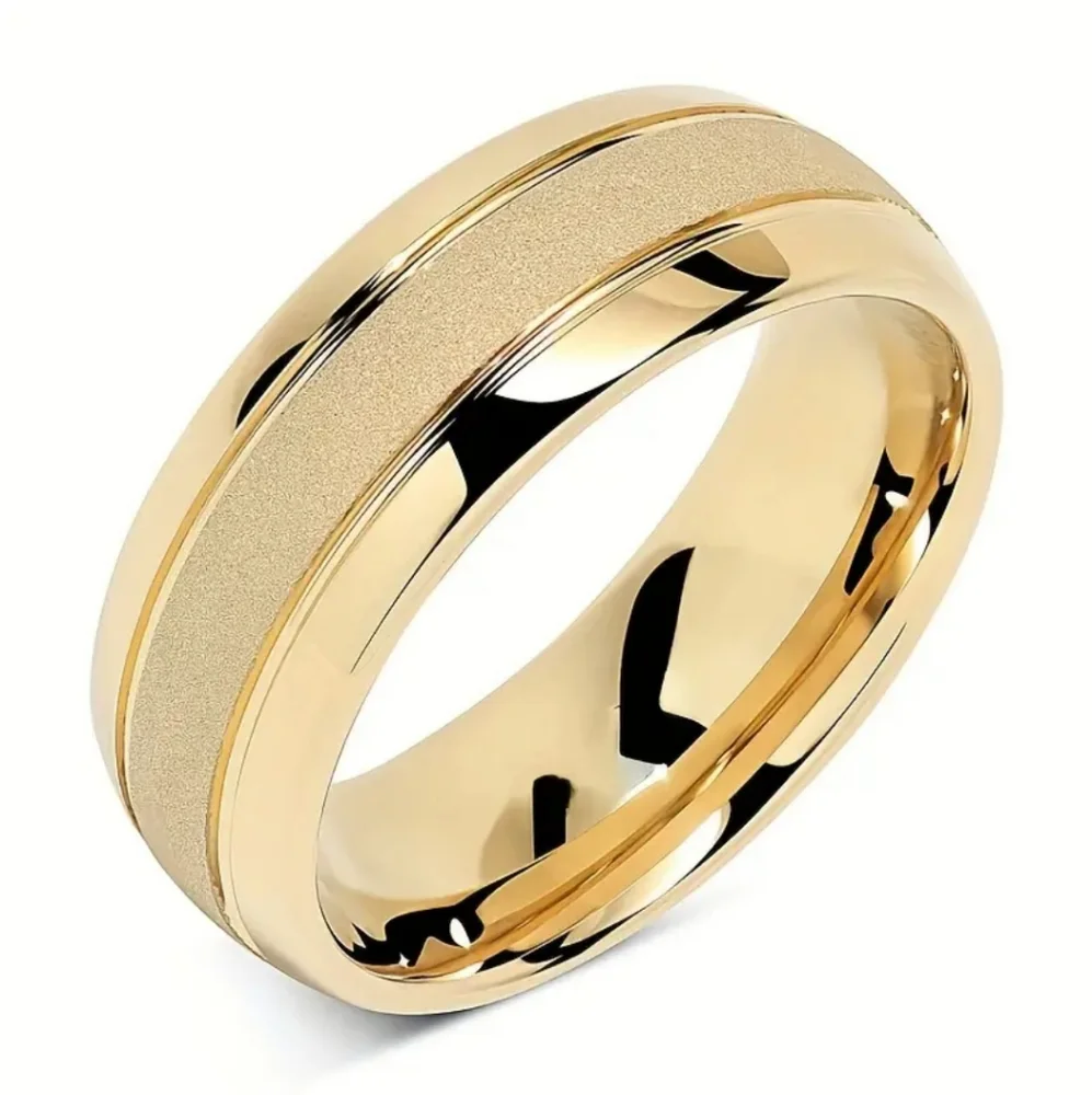 Mens Gold Band Ring
